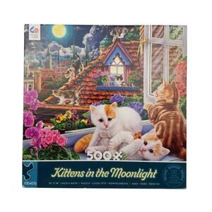 Ceaco 500 Pieces Jigsaw Puzzle Kittens In The Moonlight NEW 2022